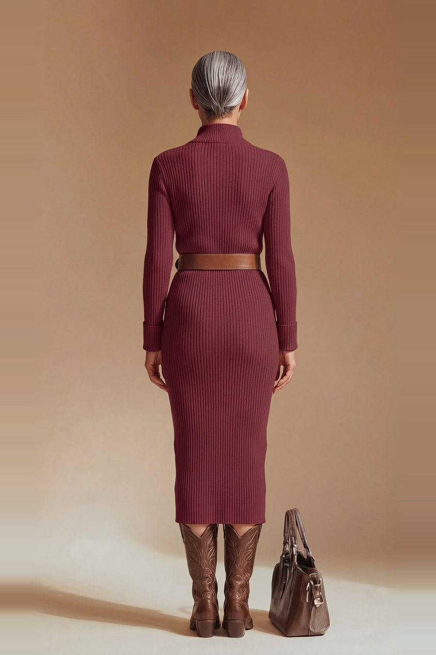 GIADA — Abito in maglia a collo alto