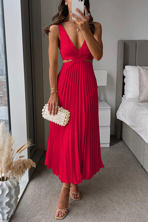 Elena abito lungo rosso