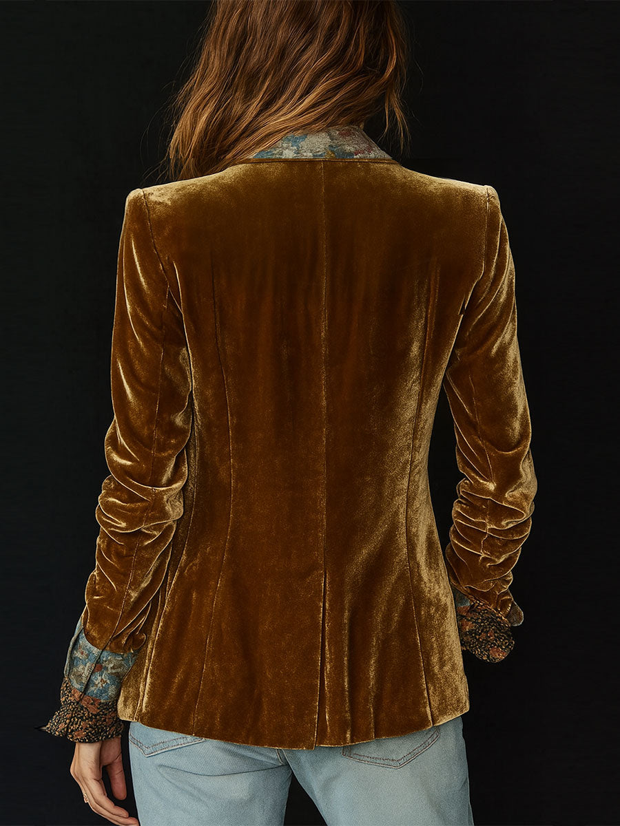 Marcellina | Blazer patchwork floreale