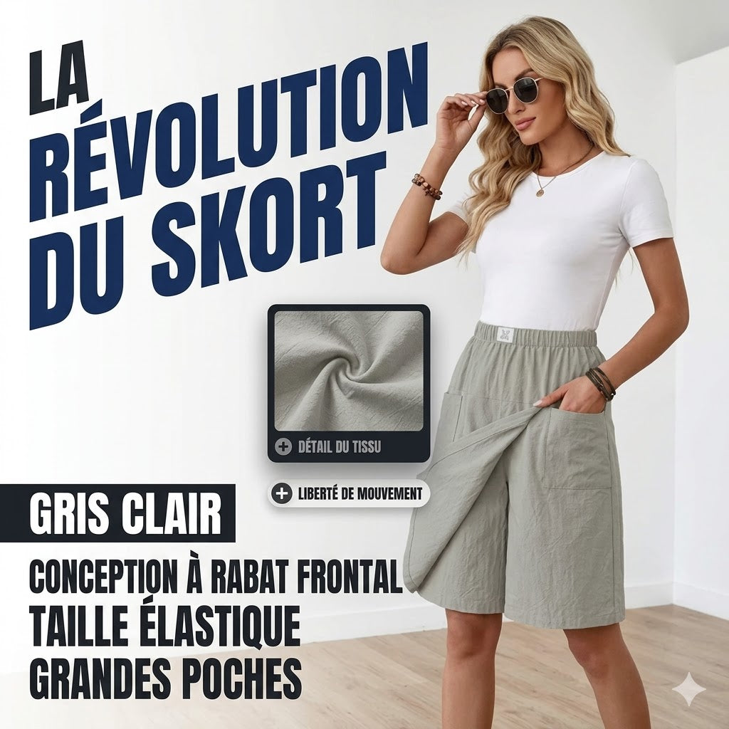 Libertine™ - Skort con vita elastica, tasche, libertà di movimento