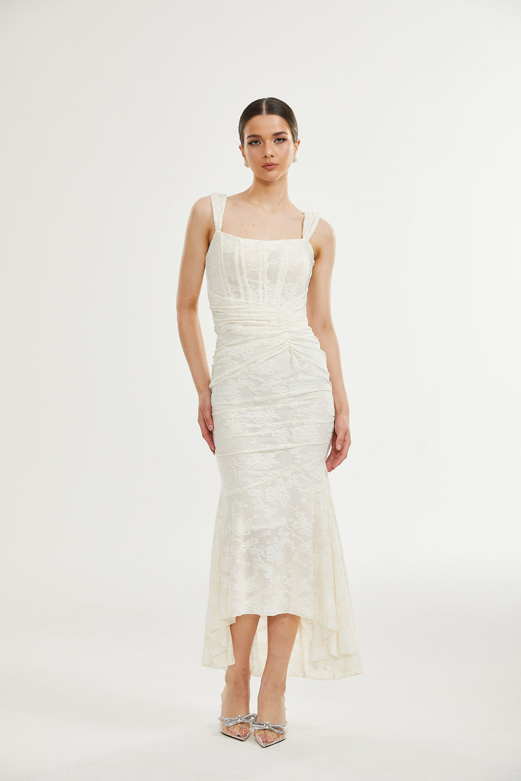 Charlotte | Abito Midi Avorio