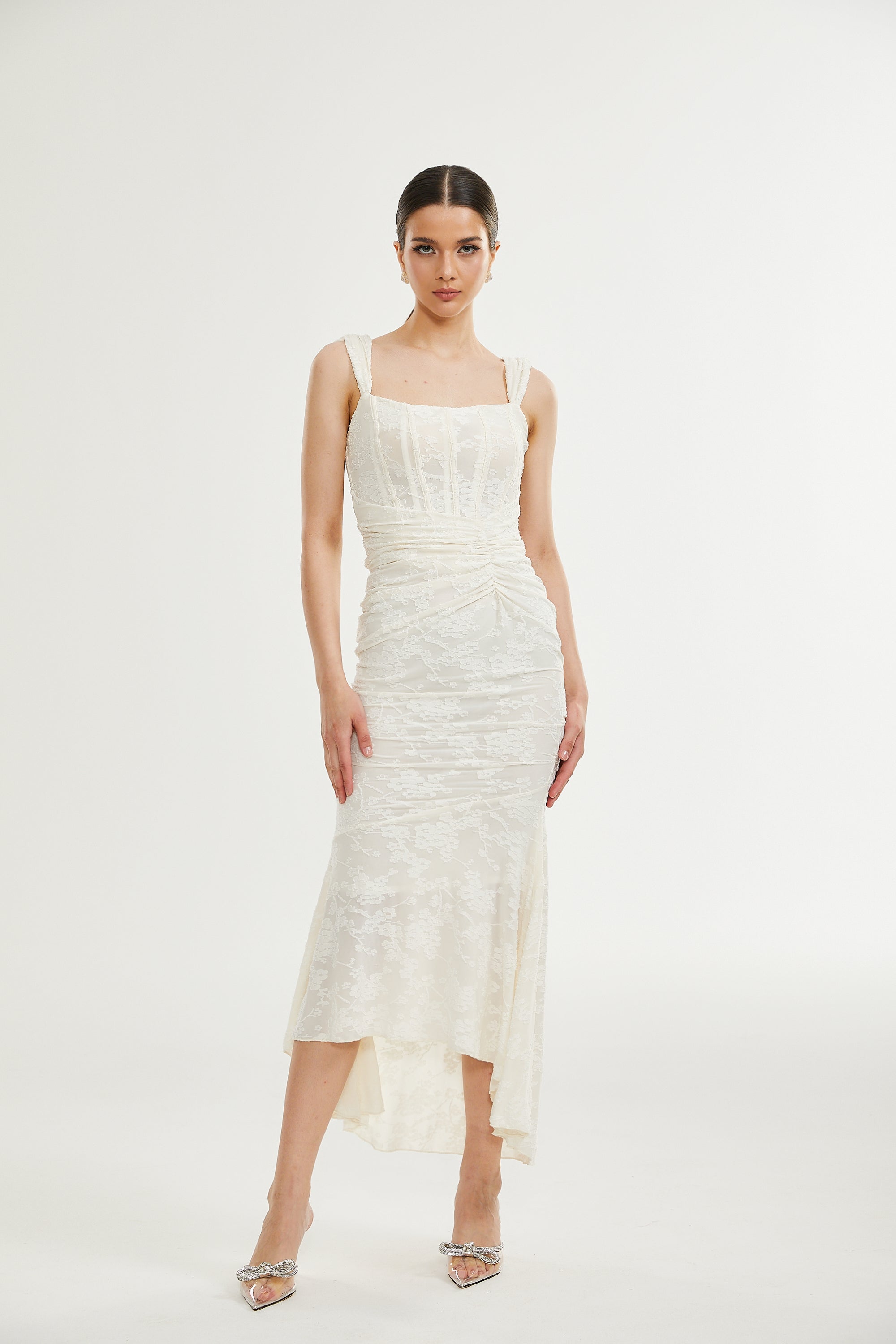 Charlotte | Abito Midi Avorio