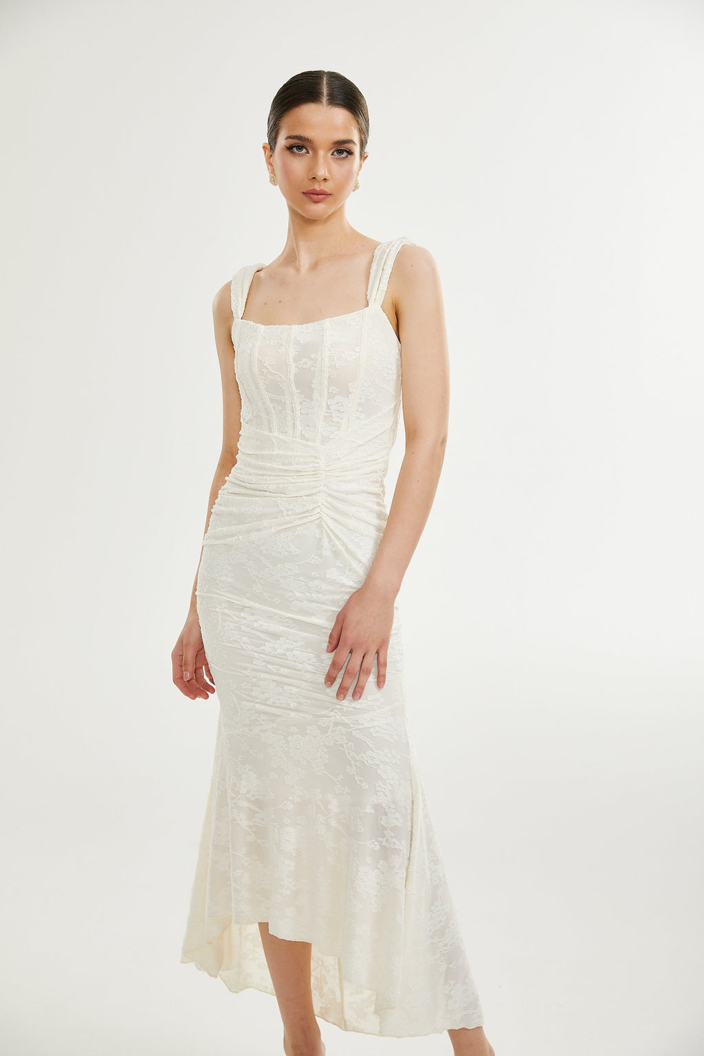 Charlotte | Abito Midi Avorio