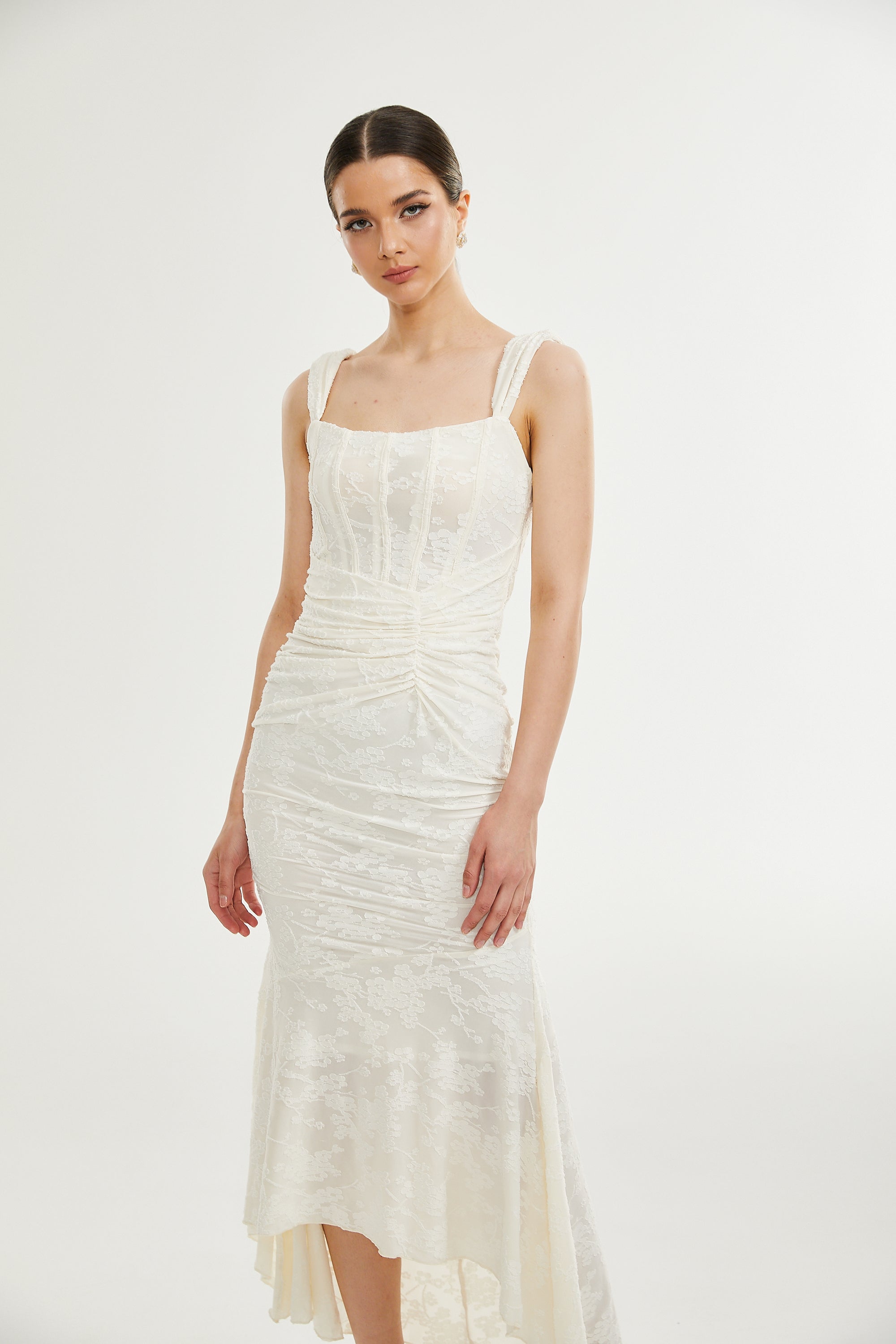 Charlotte | Abito Midi Avorio