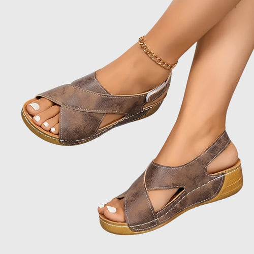 ANGELINA | Sandali in Camoscio Plantare Comfort