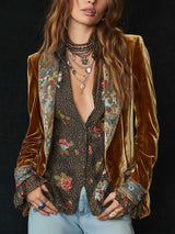 Marcellina | Blazer patchwork floreale