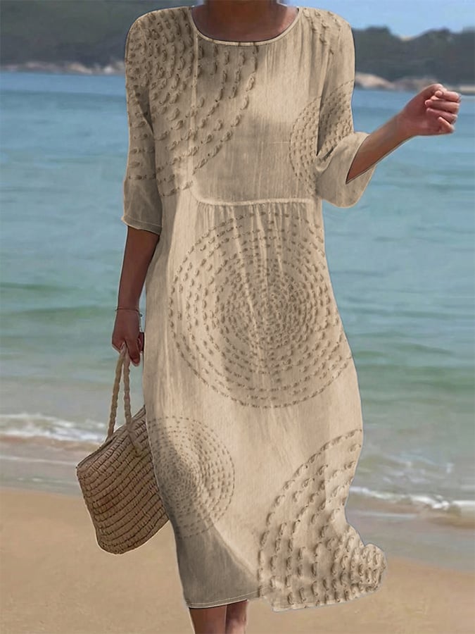 Améliane™ — Abito midi elegante con dettagli delicati