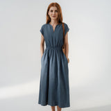 Lina — Vestito in lino misto fluido ed elegante