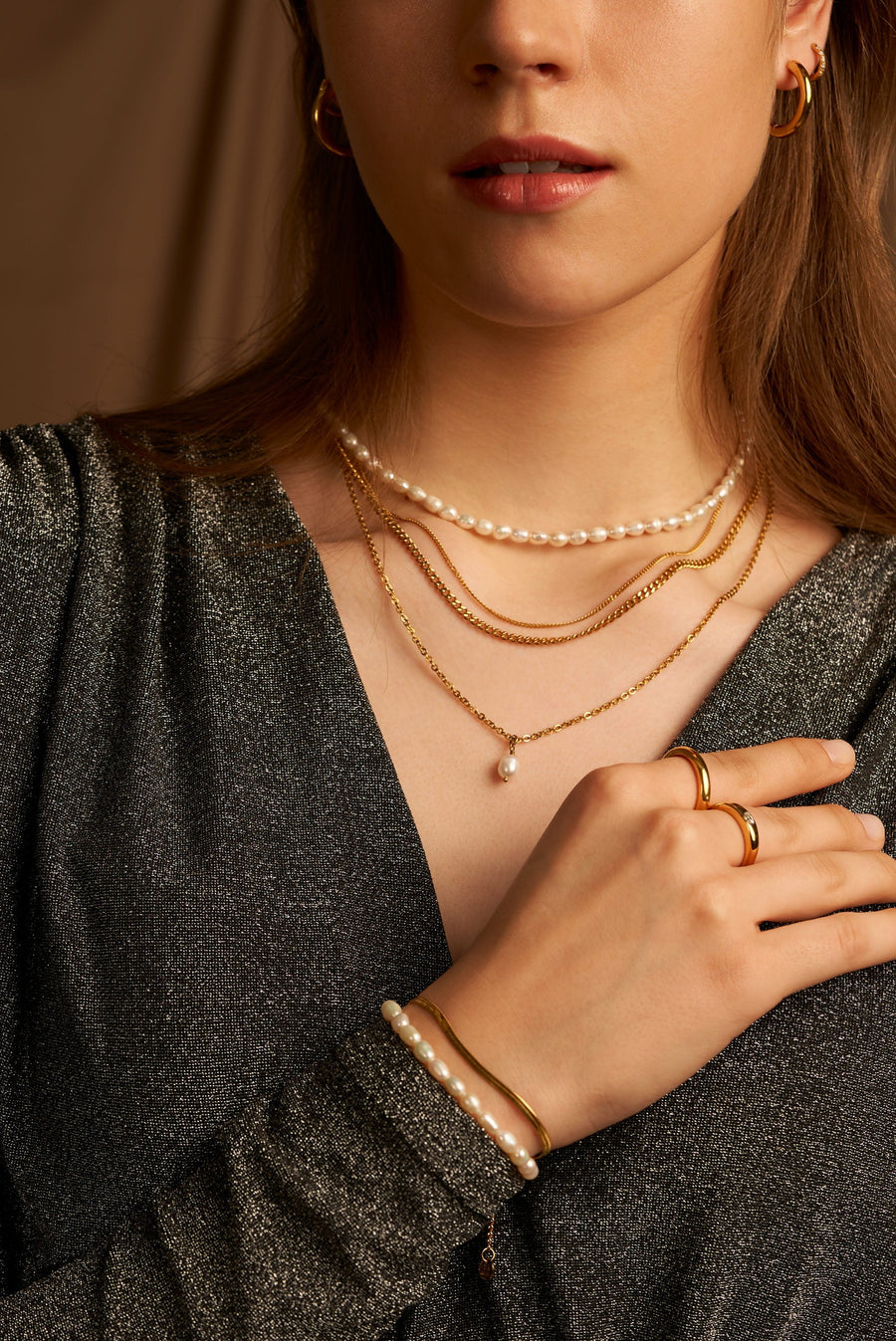 Minimal | Collana con Ciondolo Perla