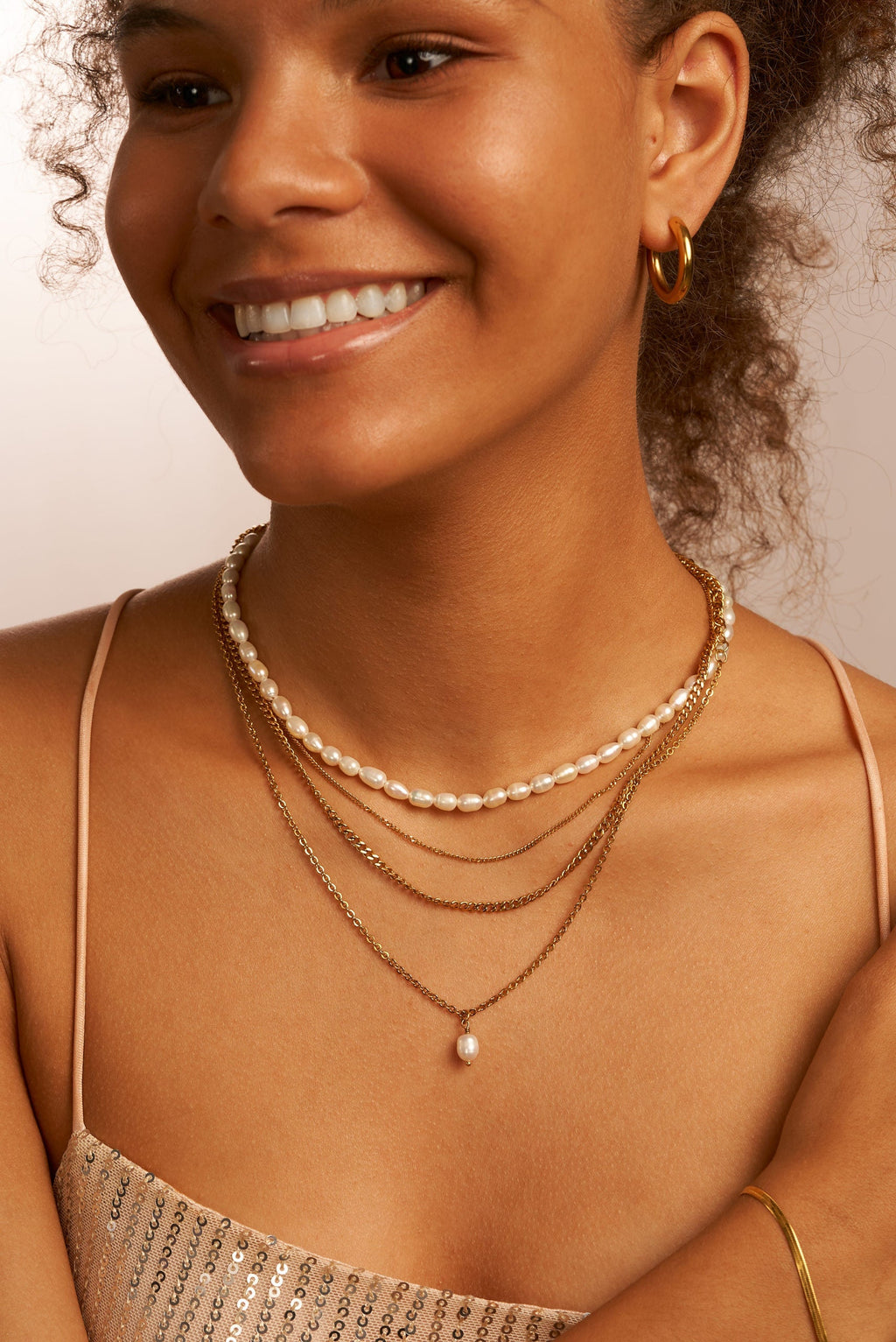 Minimal | Collana con Ciondolo Perla