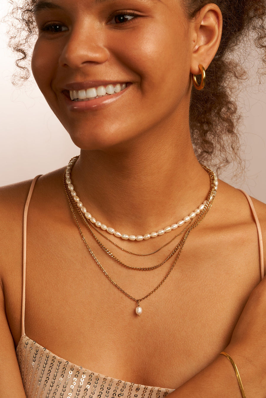 Minimal | Collana con Ciondolo Perla
