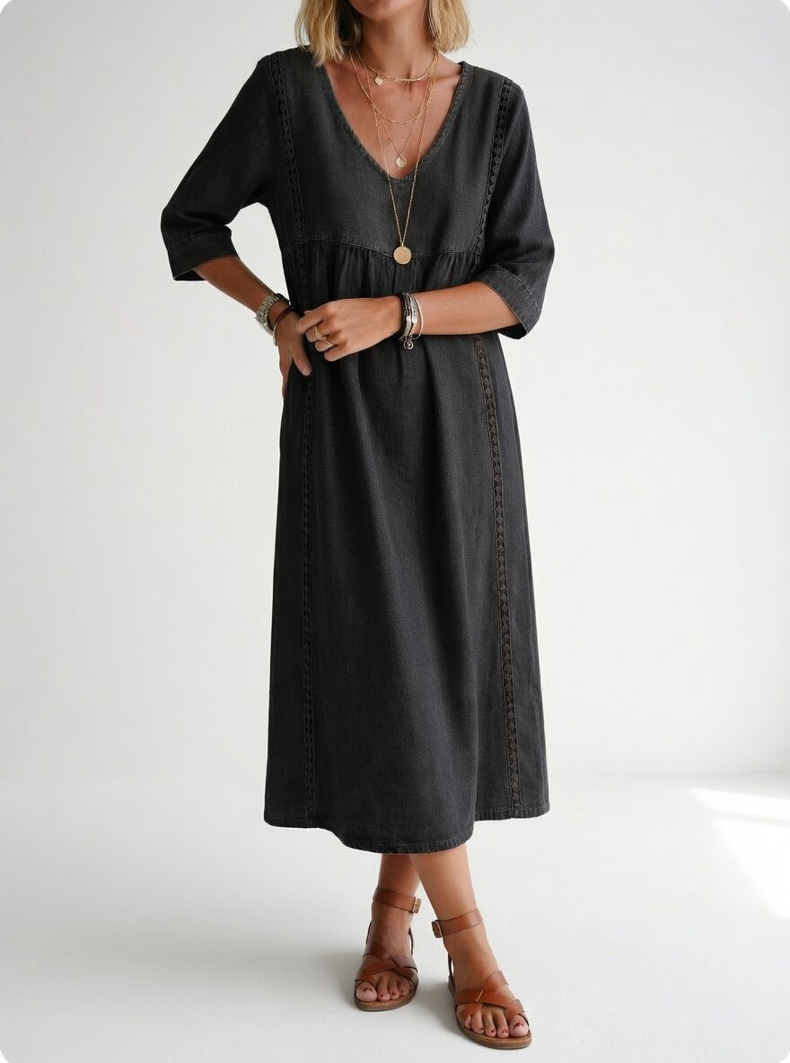 Lioréa™ — abito midi fluido, casual ed elegante
