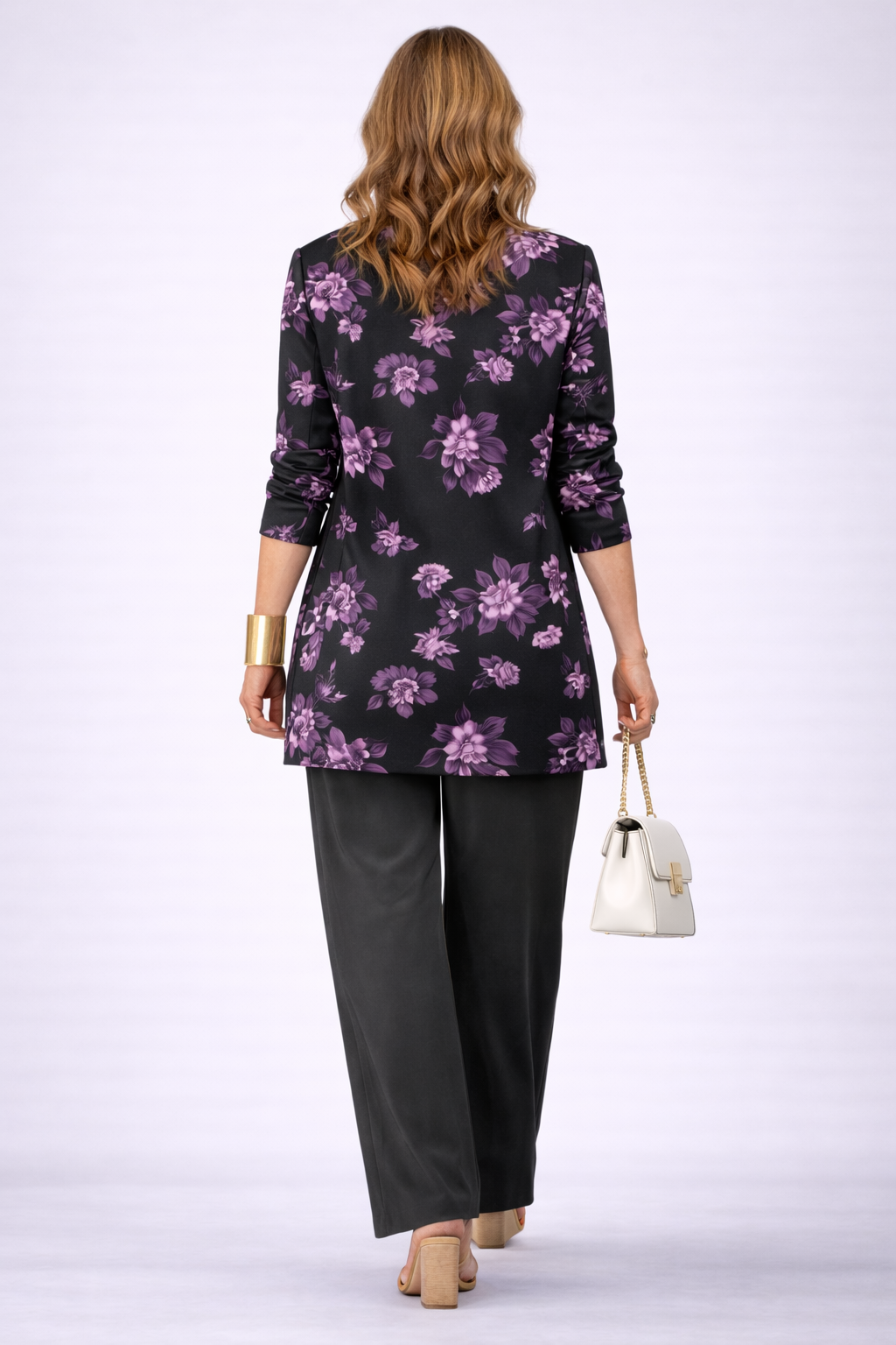 Héloïse | Completo 3 Pezzi Nero Floreale