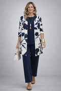 Éliane | Completo 3 Pezzi Blu Navy