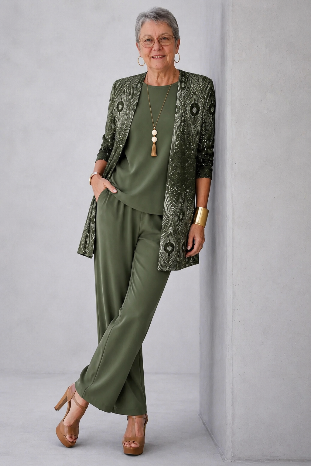 Hortense | Completo 3 Pezzi Verde Smeraldo