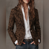 Estella | Blazer jacquard aderente