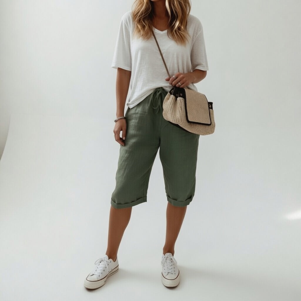 Fernande™ — Bermuda in 100% cotone, stile estivo casual
