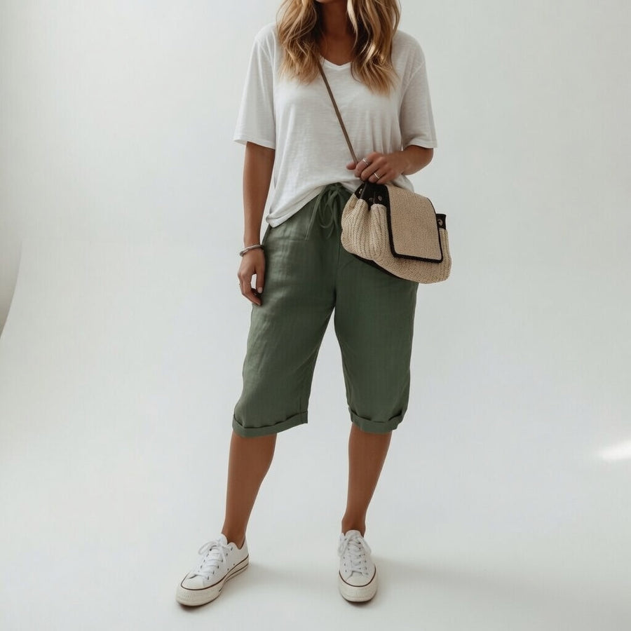 Fernande™ — Bermuda in 100% cotone, stile estivo casual