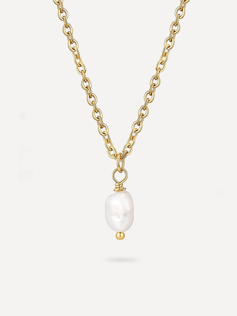 Minimal | Collana con Ciondolo Perla