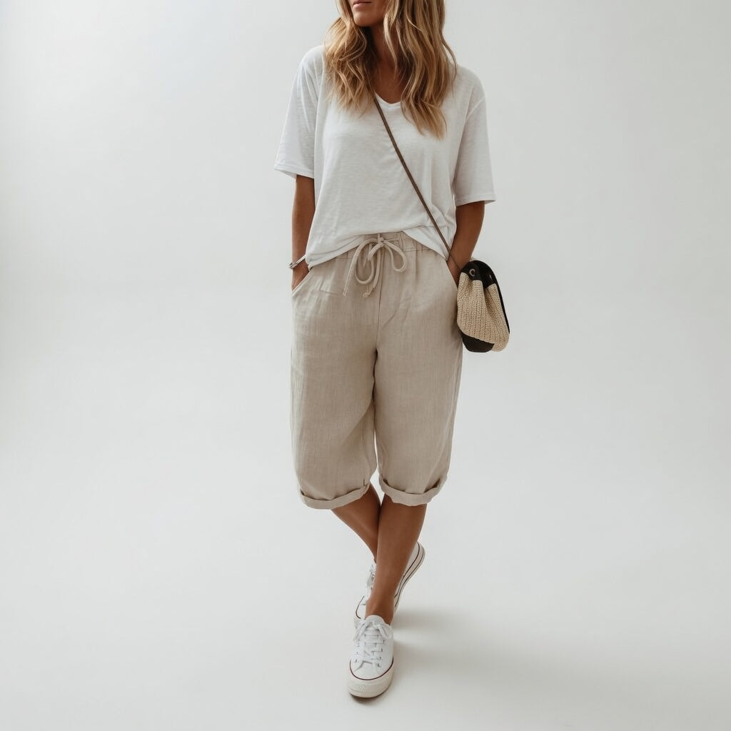 Fernande™ — Bermuda in 100% cotone, stile estivo casual