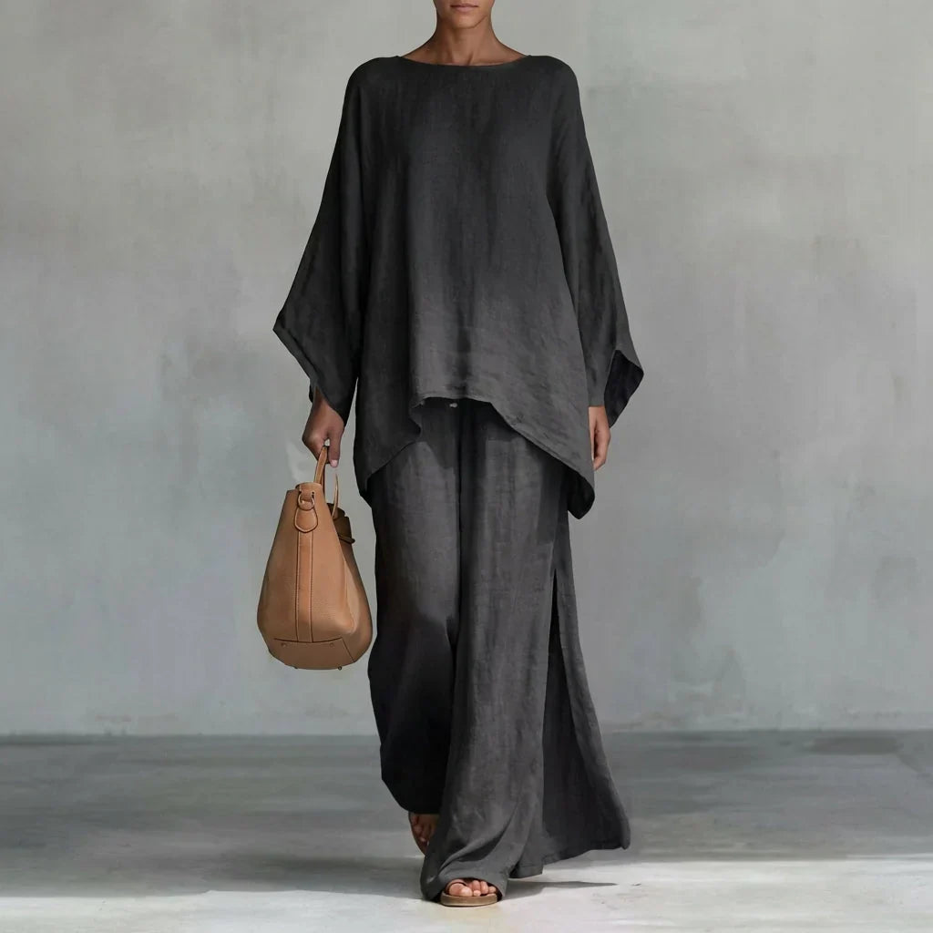 Veronica | Completo Blusa e Pantalone Ampio