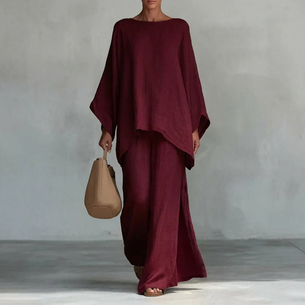 Veronica | Completo Blusa e Pantalone Ampio