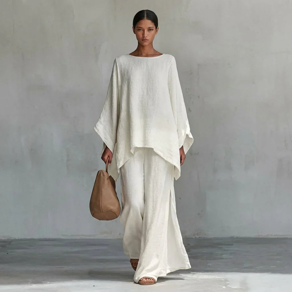 Veronica | Completo Blusa e Pantalone Ampio