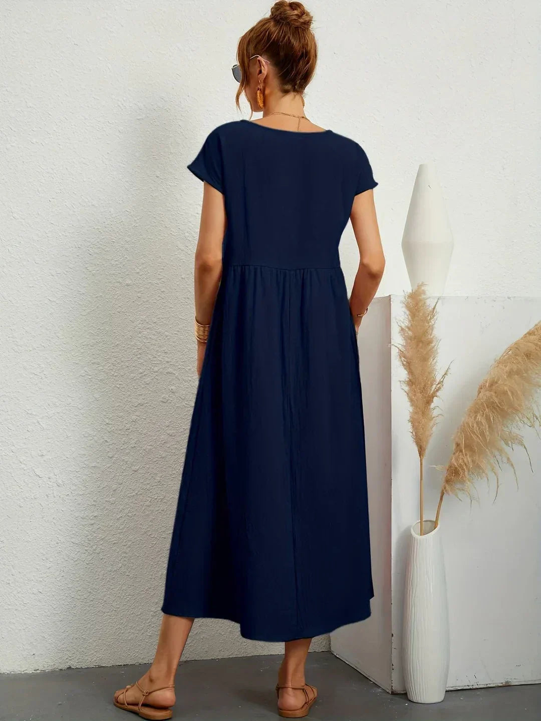 Gabrielle™ — Abito midi fluido, eleganza senza tempo