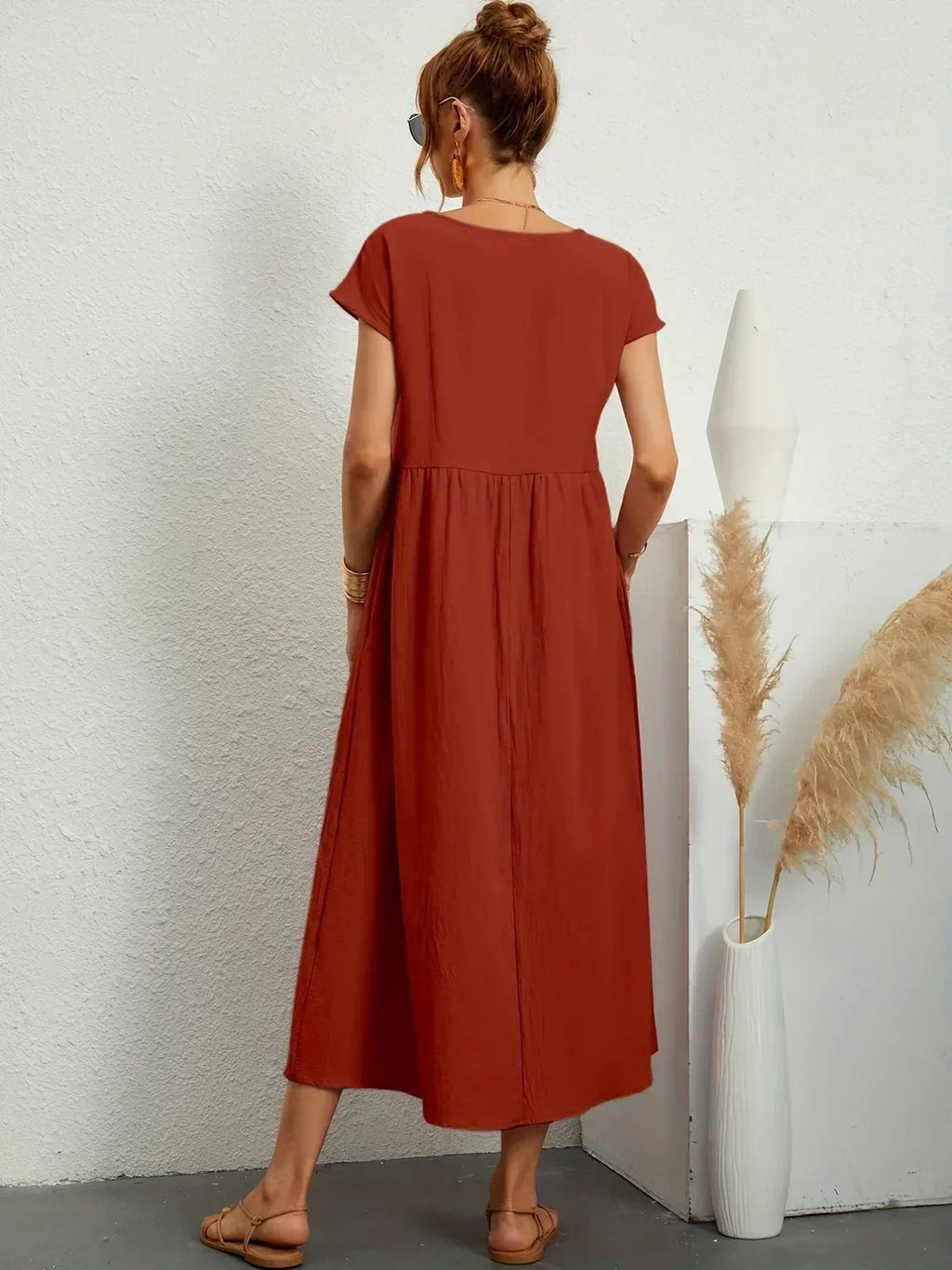 Gabrielle™ — Abito midi fluido, eleganza senza tempo