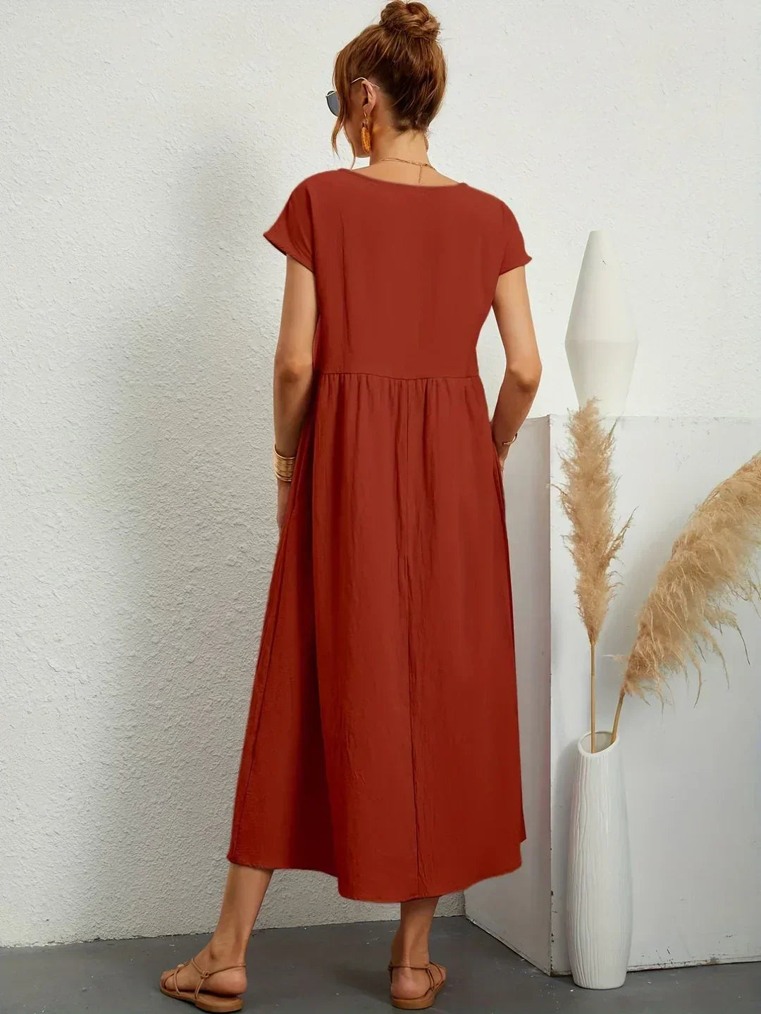 Gabrielle™ — Abito midi fluido, eleganza senza tempo