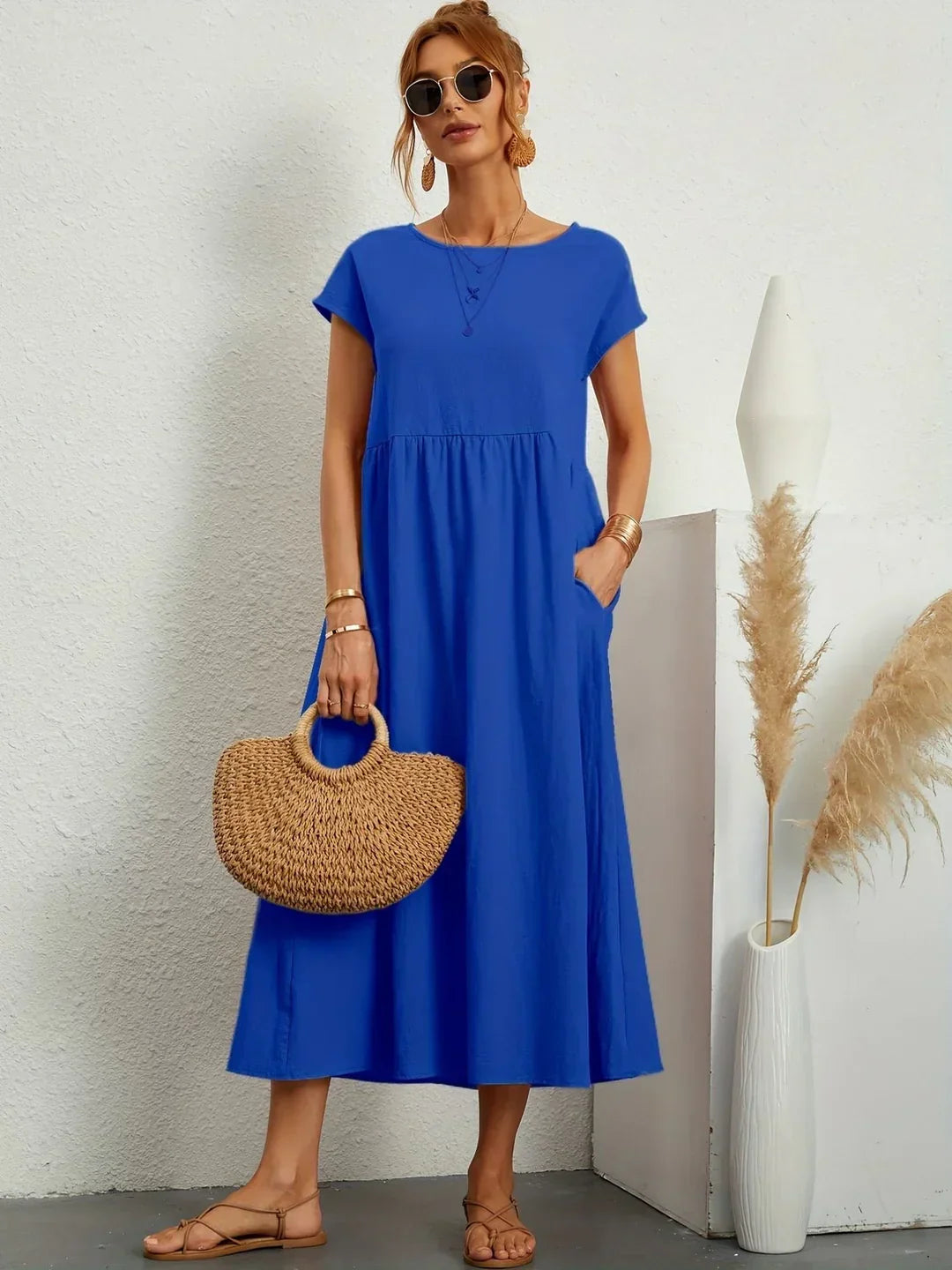 Gabrielle™ — Abito midi fluido, eleganza senza tempo