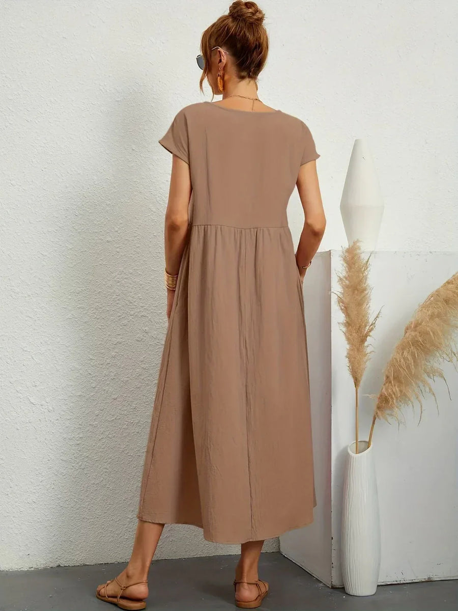 Gabrielle™ — Abito midi fluido, eleganza senza tempo