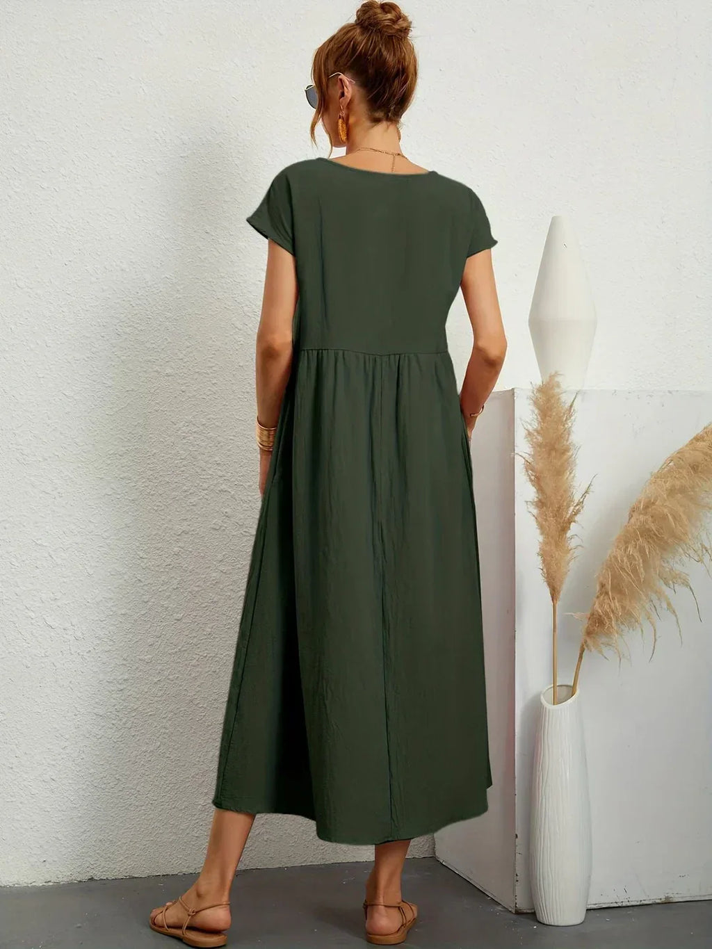 Gabrielle™ — Abito midi fluido, eleganza senza tempo