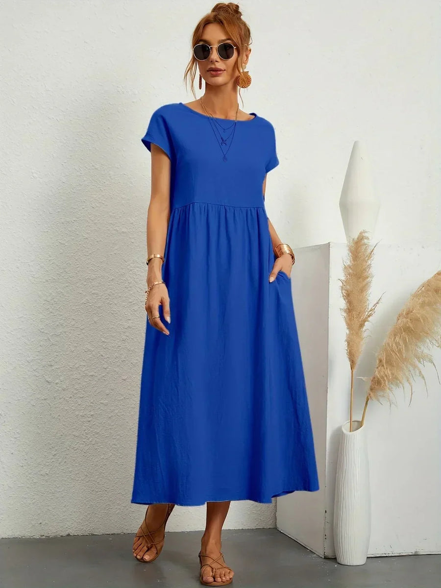 Gabrielle™ — Abito midi fluido, eleganza senza tempo