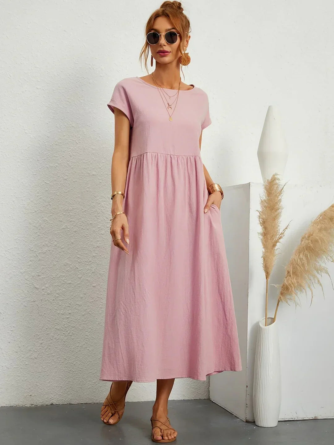 Gabrielle™ — Abito midi fluido, eleganza senza tempo