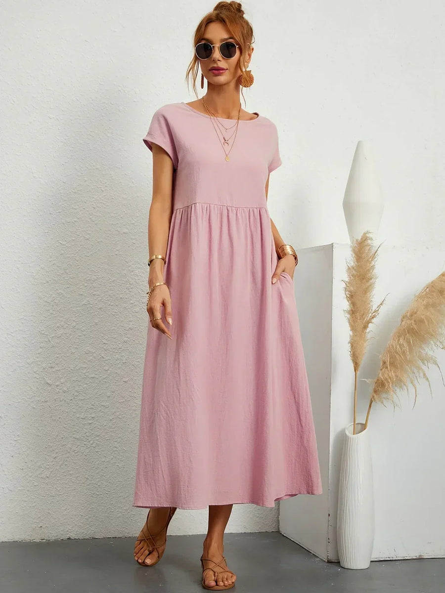 Gabrielle™ — Abito midi fluido, eleganza senza tempo
