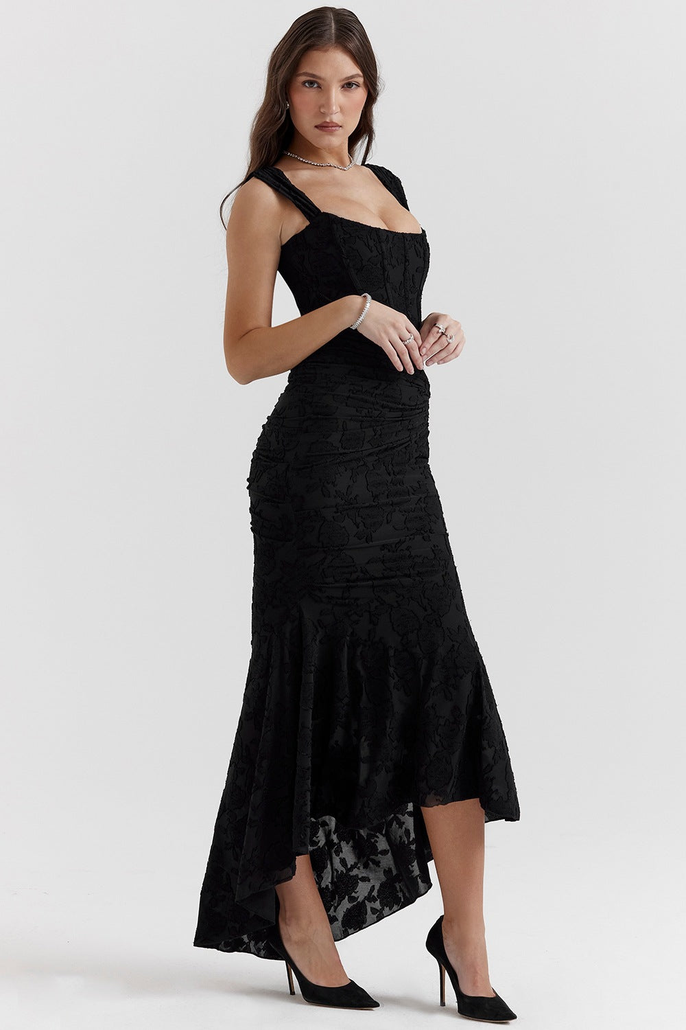 Charlotte | Abito Midi Nero