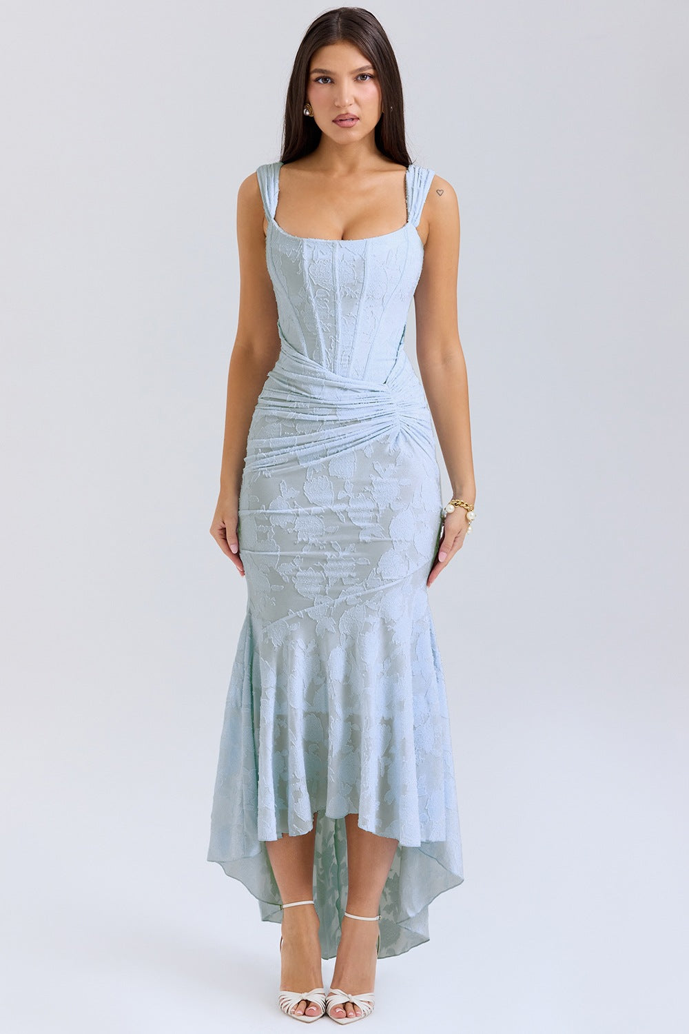 Charlotte | Abito Midi Azzurro