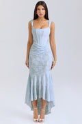 Charlotte | Abito Midi Azzurro