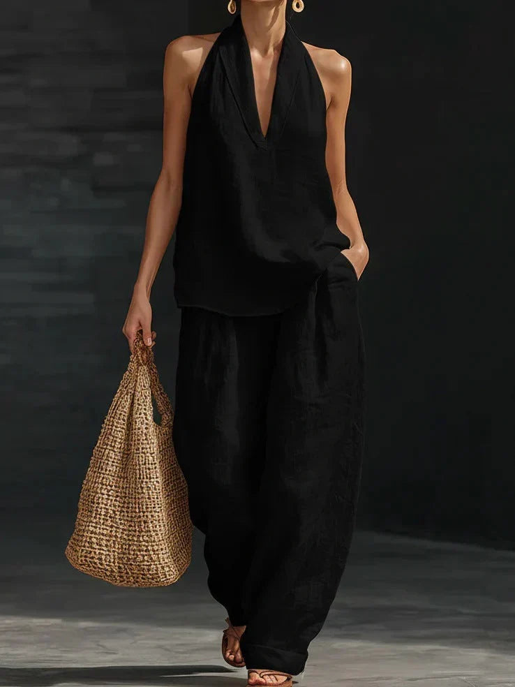 Andrea | Completo Senza Maniche con Pantalone Ampio