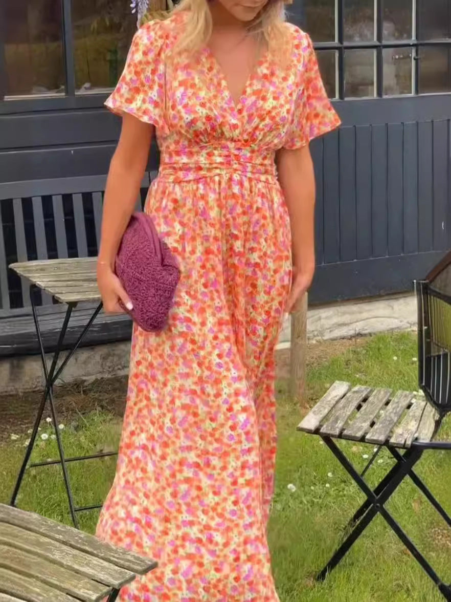 Eliana | Abito Lungo a Fiori