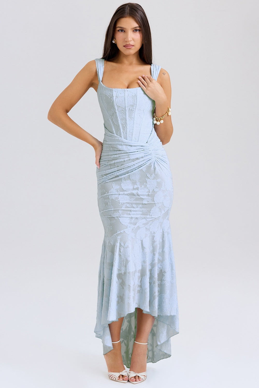Charlotte | Abito Midi Azzurro