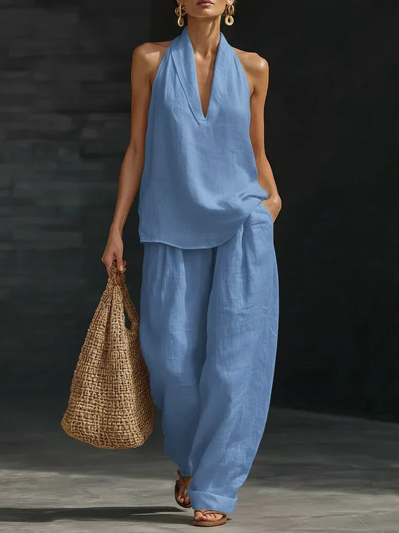 Andrea | Completo Senza Maniche con Pantalone Ampio