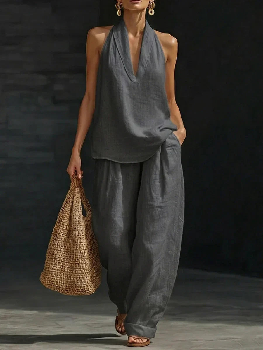 Andrea | Completo Senza Maniche con Pantalone Ampio