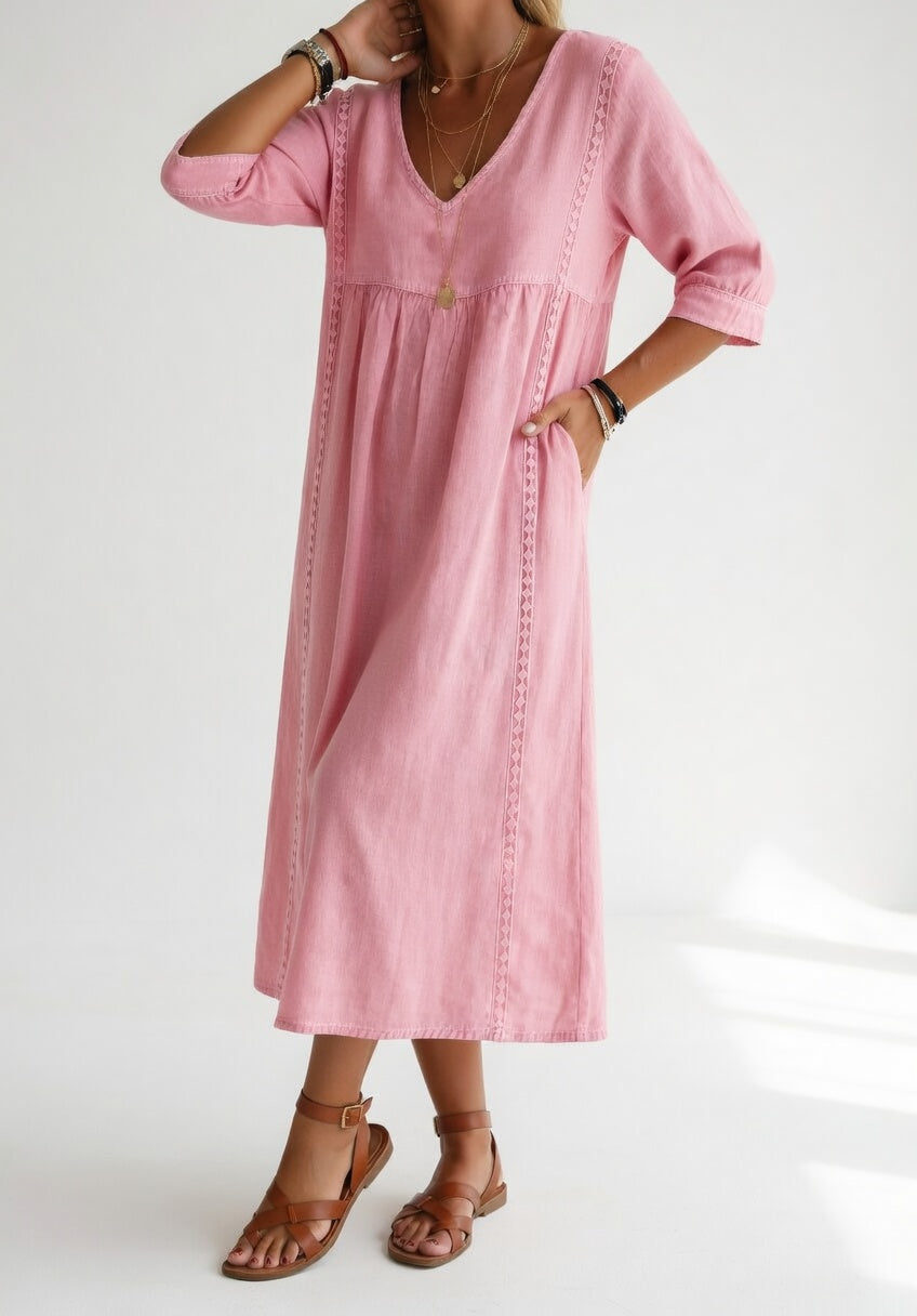 Lioréa™ — abito midi fluido, casual ed elegante