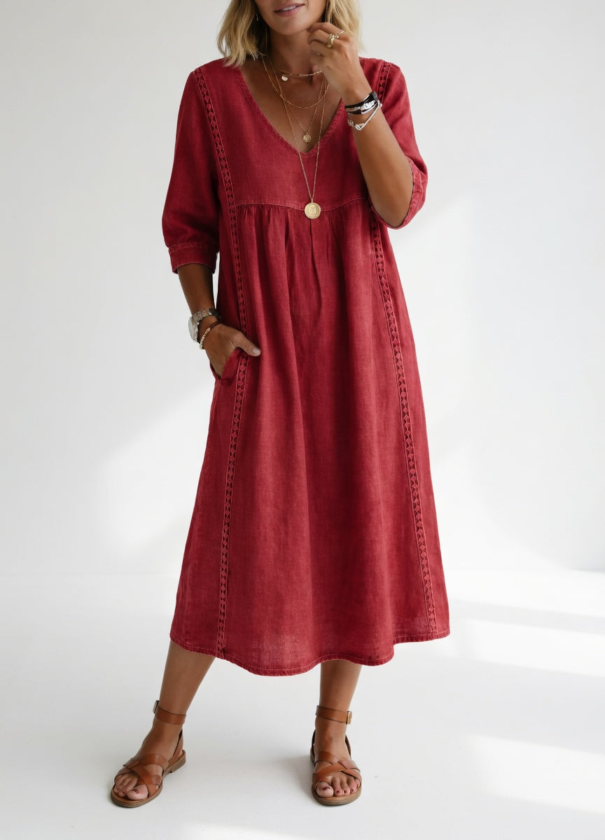 Lioréa™ — abito midi fluido, casual ed elegante