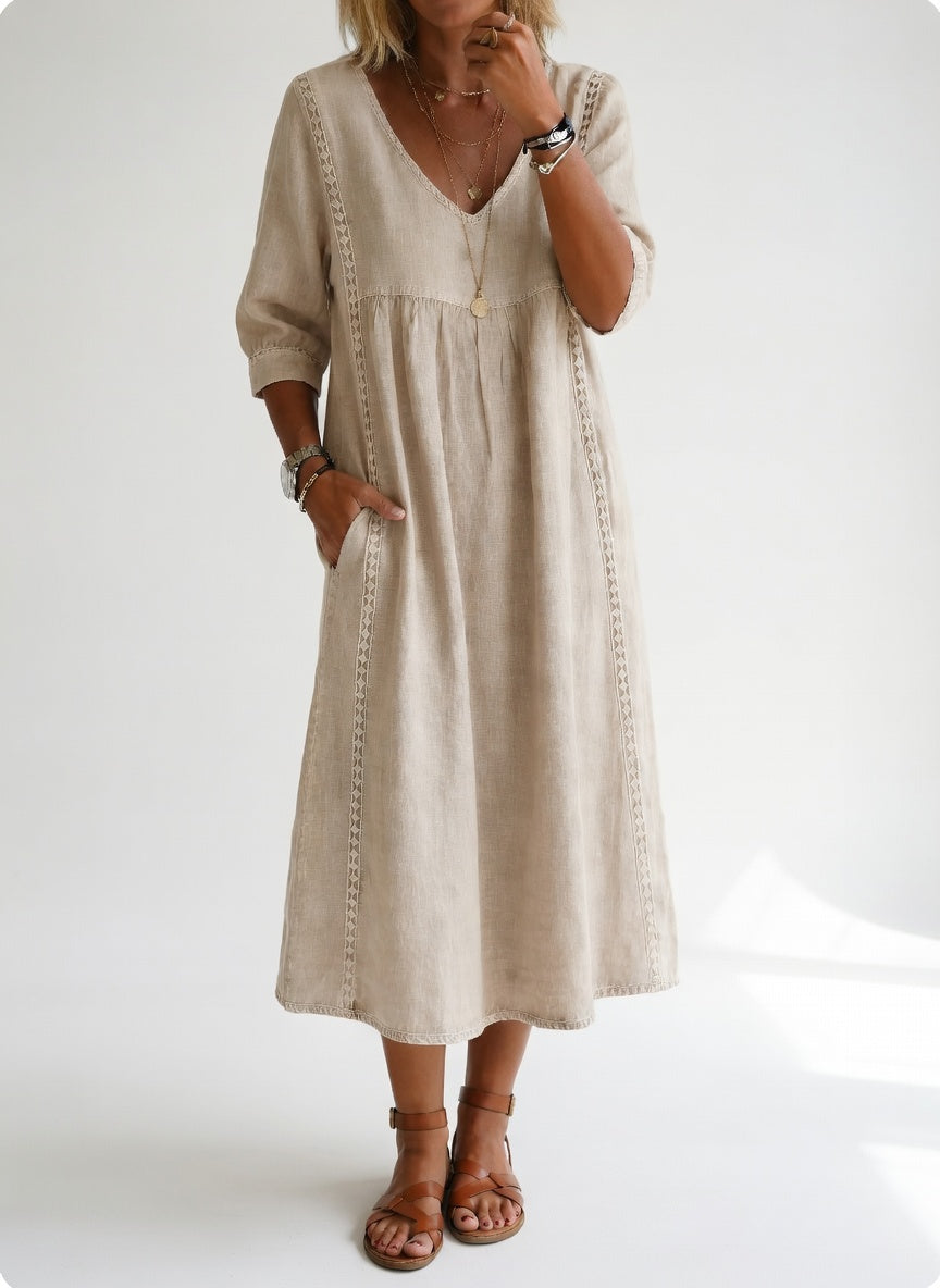 Lioréa™ — abito midi fluido, casual ed elegante