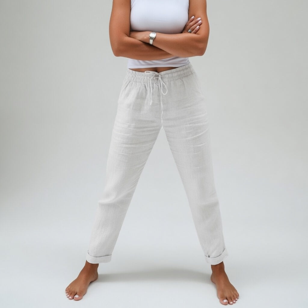 Albertine™ — Pantalone in cotone al 100% fluido, comfort naturale