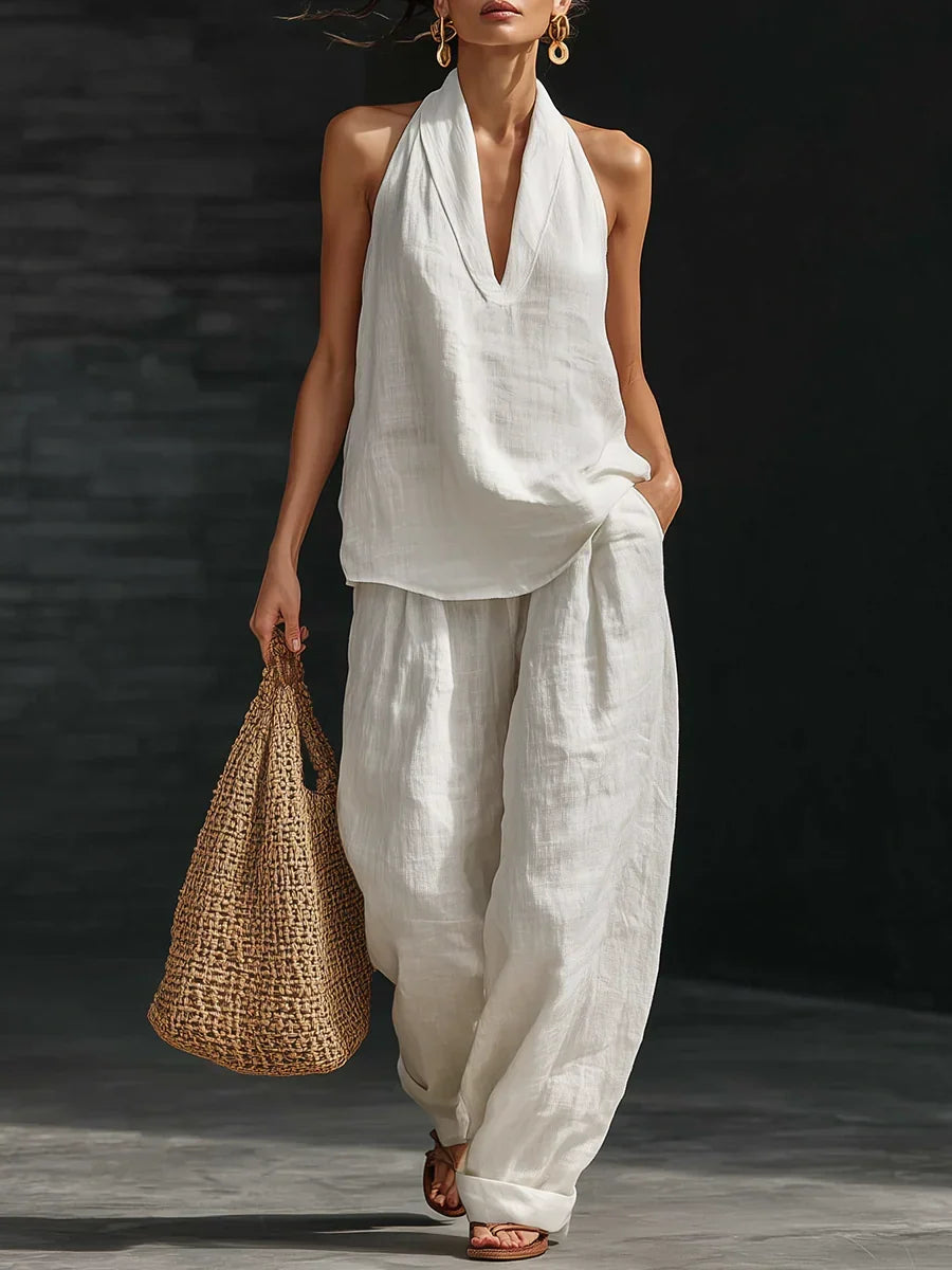 Andrea | Completo Senza Maniche con Pantalone Ampio