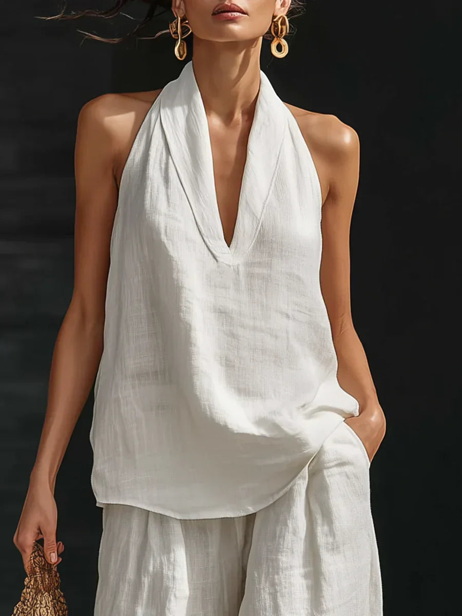 Andrea | Completo Senza Maniche con Pantalone Ampio